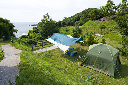 画像：須佐湾エコロジーキャンプ場